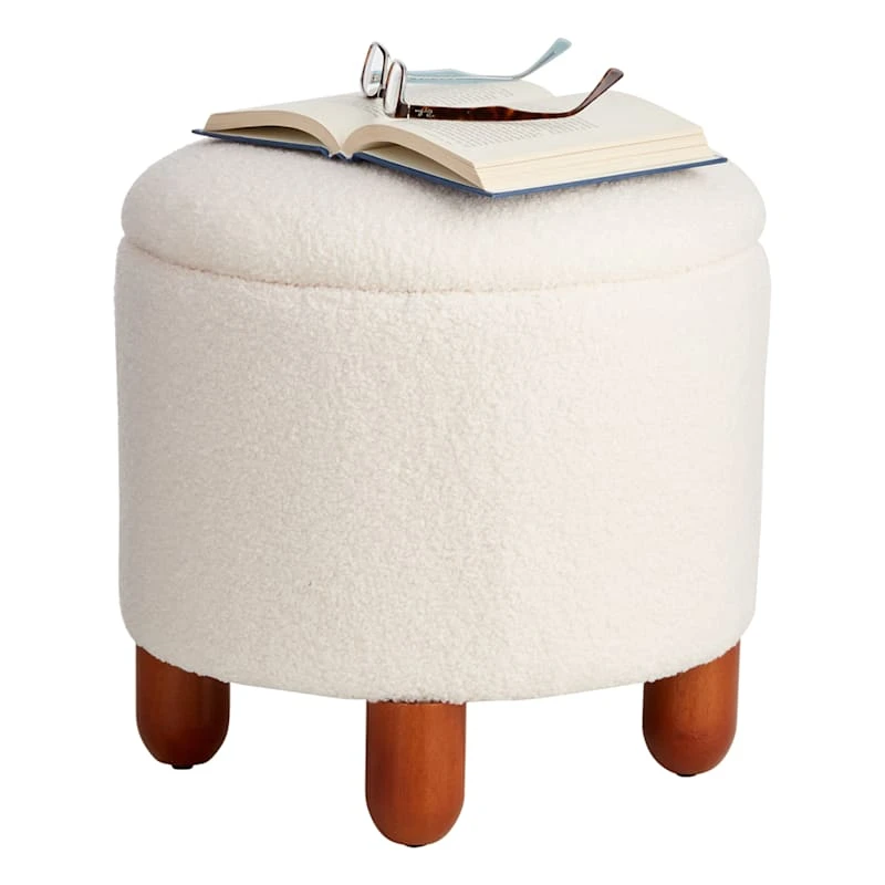 Crosby St Shay Storage Ottoman, White 2 Crosby St Shay Storage Ottoman, White - Image 2