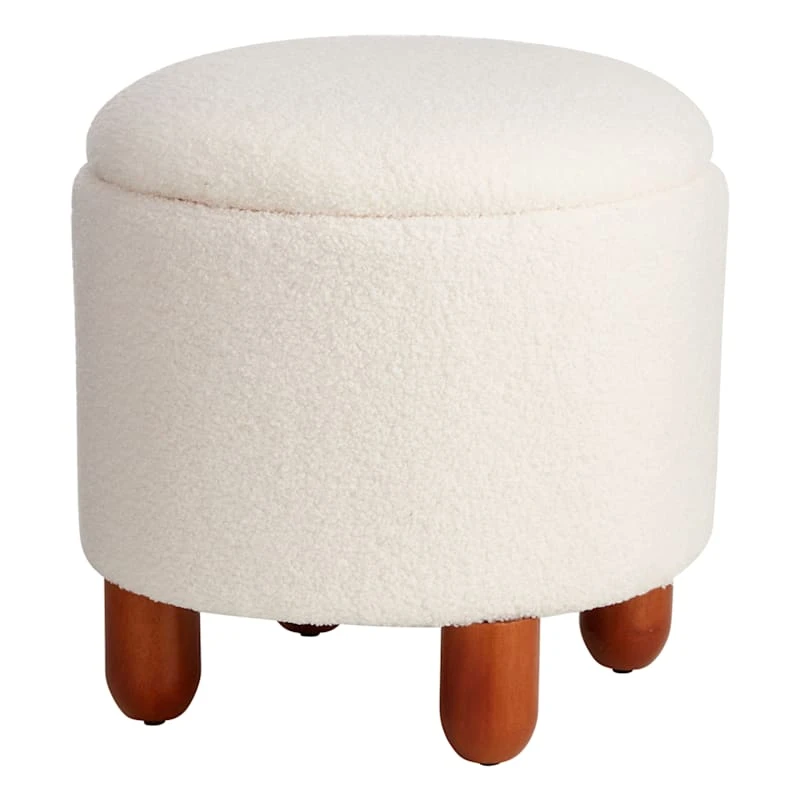 Crosby St Shay Storage Ottoman, White 1 Crosby St Shay Storage Ottoman, White