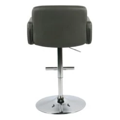 Crosby St Stout Adjustable Faux Leather Barstool, Grey 9 Crosby St Stout Adjustable Faux Leather Barstool, Grey -Furniture Store crosby st stout adjustable faux leather barstool grey 3