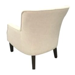 Emilee Cream Upholstered Accent Chair -Furniture Store emilee cream upholstered accent chair 2