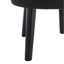 Emmy Ottoman, Black Velvet -Furniture Store emmy ottoman black velvet 2