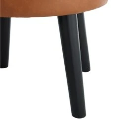 Emmy Ottoman Faux Leather, Cognac -Furniture Store emmy ottoman faux leather cognac 2