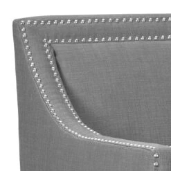Erica Grey Accent Chair With Nailhead Trim -Furniture Store erica grey accent chair with nailhead trim 3