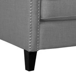 Erica Grey Accent Chair With Nailhead Trim -Furniture Store erica grey accent chair with nailhead trim 4