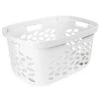 Ezy Storage Fleur Laundry Basket, White
