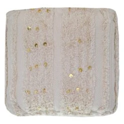 Found & Fable Amala Sequin Tufted Pouf -Furniture Store found fable amala sequin tufted pouf 2