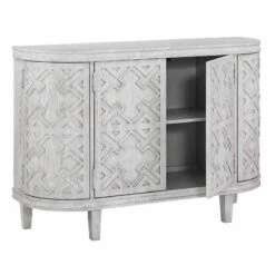 Found & Fable Lena Curved 4-Door Media Cabinet 8 Found & Fable Lena Curved 4-Door Media Cabinet -Furniture Store found fable lena curved 4 door media cabinet 2