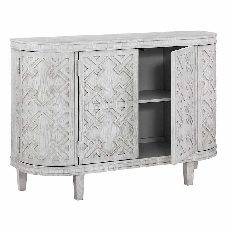 Found & Fable Lena Curved 4-Door Media Cabinet 3 Found & Fable Lena Curved 4-Door Media Cabinet - Image 3