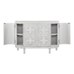 Found & Fable Lena Curved 4-Door Media Cabinet 9 Found & Fable Lena Curved 4-Door Media Cabinet -Furniture Store found fable lena curved 4 door media cabinet 3