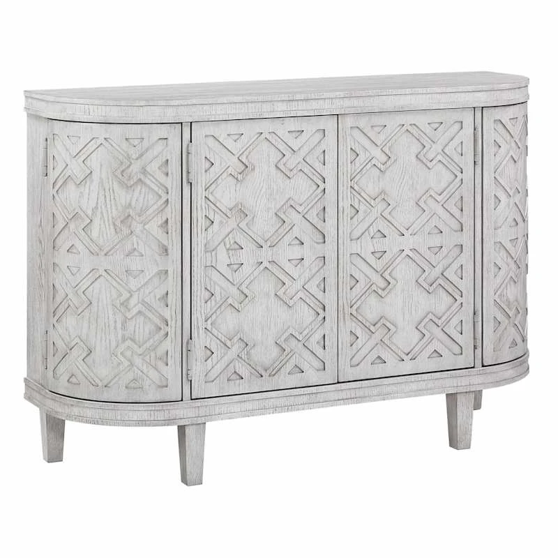 Found & Fable Lena Curved 4-Door Media Cabinet 1 Found & Fable Lena Curved 4-Door Media Cabinet