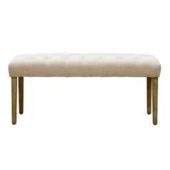 Furniture Store -Furniture Store grace mitchell bailey tufted bench with ring accents 1