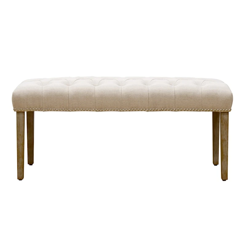 Grace Mitchell Bailey Tufted Bench With Ring Accents 2 Grace Mitchell Bailey Tufted Bench With Ring Accents - Image 2