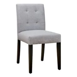Grey Tufted Dining Chair