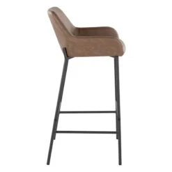 Honeybloom Destin Barstool, Brown -Furniture Store honeybloom destin barstool brown 2