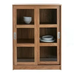 Honeybloom Fullerton 3-Shelf Sliding Door Cabinet 7 Honeybloom Fullerton 3-Shelf Sliding Door Cabinet -Furniture Store honeybloom fullerton 3 shelf sliding door cabinet 2