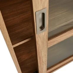 Honeybloom Fullerton 3-Shelf Sliding Door Cabinet 9 Honeybloom Fullerton 3-Shelf Sliding Door Cabinet -Furniture Store honeybloom fullerton 3 shelf sliding door cabinet 4
