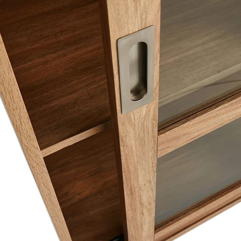 Honeybloom Fullerton 3-Shelf Sliding Door Cabinet 5 Honeybloom Fullerton 3-Shelf Sliding Door Cabinet - Image 5