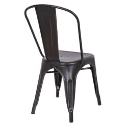 Honeybloom Idris Black Metal Dining Chair -Furniture Store honeybloom idris black metal dining chair 3