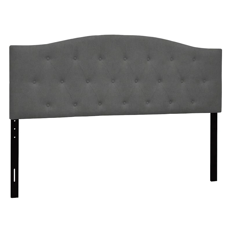 Honeybloom Kane Grey Tufted Headboard, King 1 Honeybloom Kane Grey Tufted Headboard, King