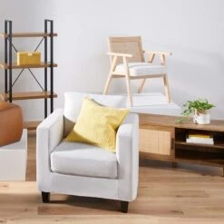 Honeybloom Kanon White Oak Accent Chair -Furniture Store honeybloom kanon white oak accent chair 3