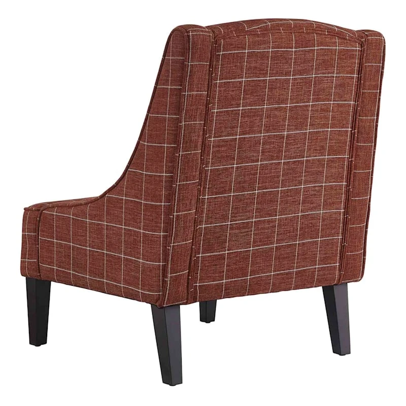 Honeybloom Kayson Paprika Plaid Accent Chair 2 Honeybloom Kayson Paprika Plaid Accent Chair - Image 2