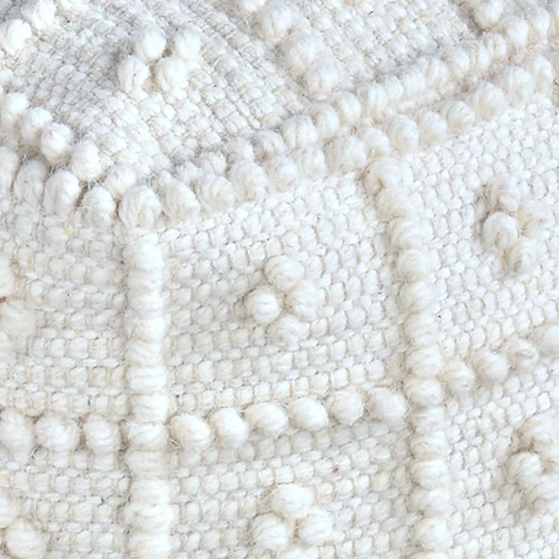 Honeybloom Knots Cream Pouf 3 Honeybloom Knots Cream Pouf - Image 3