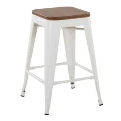 Honeybloom Westfield Counter Stool, White