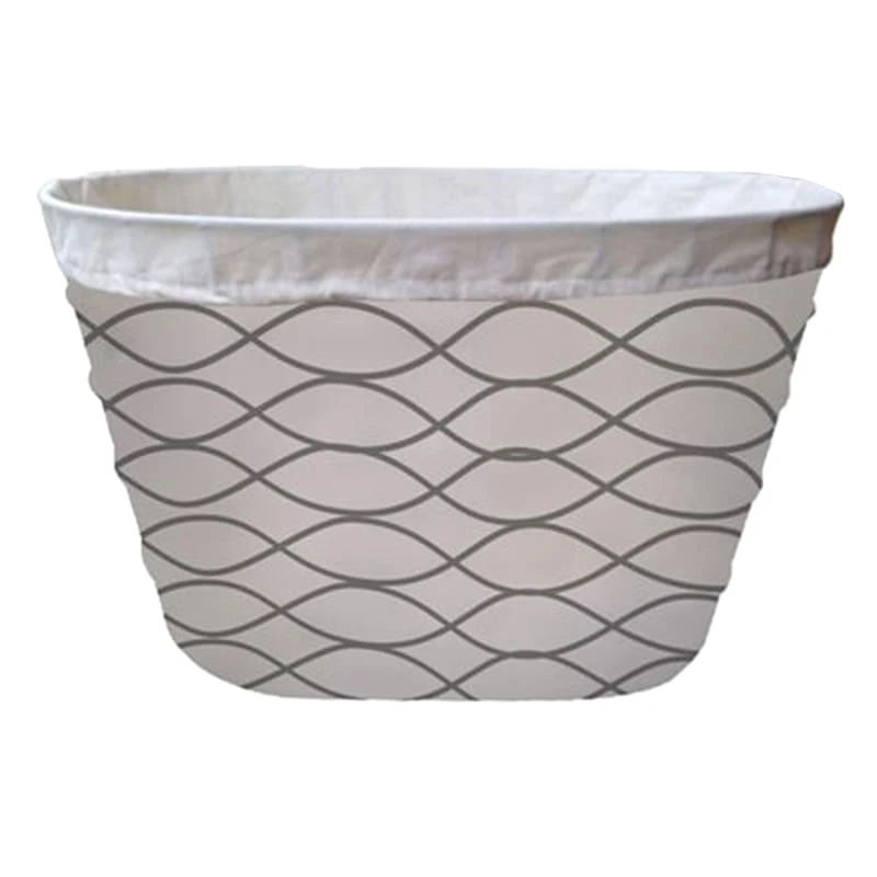 Horizontal Natural Wave Wire Laundry Basket 1 Horizontal Natural Wave Wire Laundry Basket