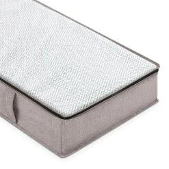 Jumbo Underbed Storage Bag, Black Herringbone -Furniture Store jumbo underbed storage bag black herringbone 2