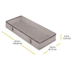 Jumbo Underbed Storage Bag, Black Herringbone -Furniture Store jumbo underbed storage bag black herringbone 5