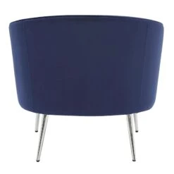 Laila Ali Avani Blue Velvet Accent Chair -Furniture Store laila ali avani blue velvet accent chair 5