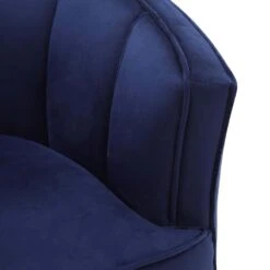 Laila Ali Avani Blue Velvet Accent Chair -Furniture Store laila ali avani blue velvet accent chair 6