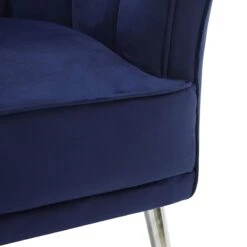 Laila Ali Avani Blue Velvet Accent Chair -Furniture Store laila ali avani blue velvet accent chair 7