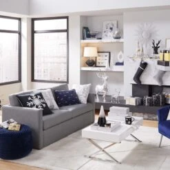 Laila Ali Harlowe Track Arm Sofa Grey -Furniture Store laila ali harlowe track arm sofa grey 4