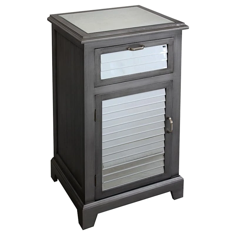 Laura 1-Drawer & 1-Door Shutter Mirror Cabinet 1 Laura 1-Drawer & 1-Door Shutter Mirror Cabinet