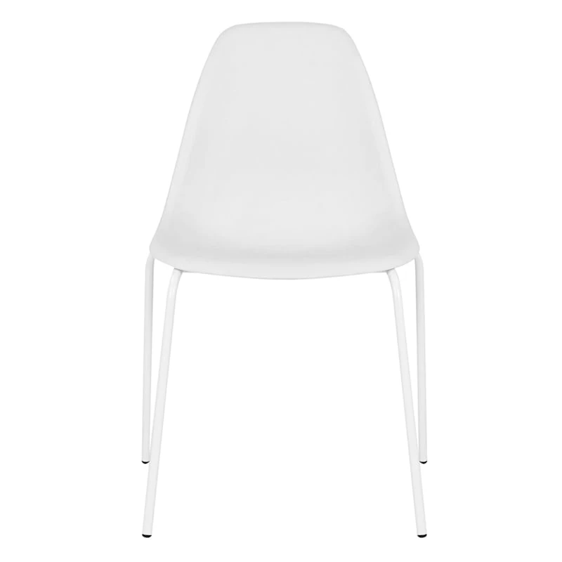 Lily White Dining Chair With Metal Legs 2 Lily White Dining Chair With Metal Legs - Image 2