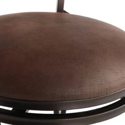 Marsol Brown Swivel Counter Stool With Faux Leather Seat 8 Marsol Brown Swivel Counter Stool With Faux Leather Seat -Furniture Store marsol brown swivel counter stool with faux leather seat 3