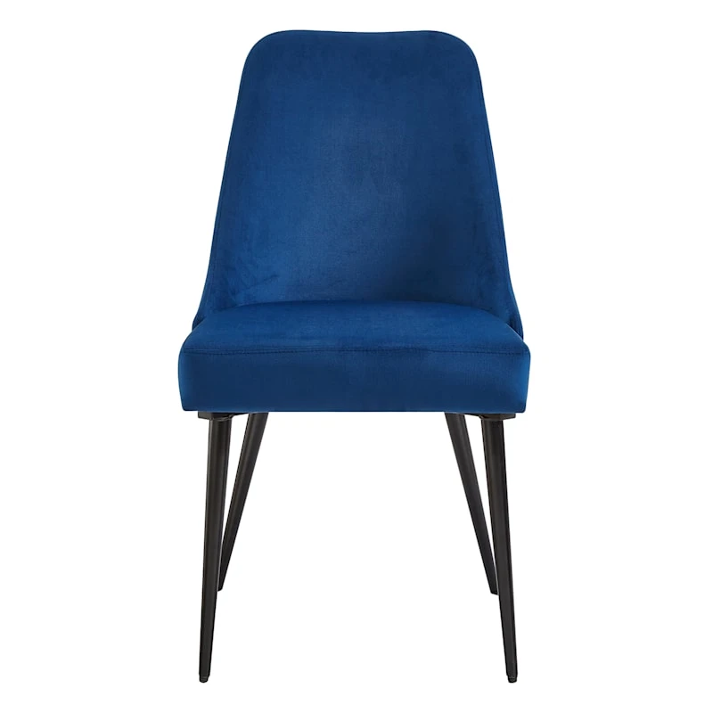 Mereen Indigo Velvet Dining Chair 2 Mereen Indigo Velvet Dining Chair - Image 2