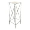Metal Plant Stand With Wood Top Grey, Large