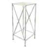 Metal Plant Stand With Wood Top Grey, Medium