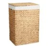 Natural Water Hyacinth Laundry Hamper, Small