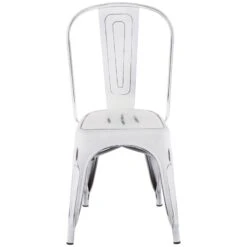Oregon Vintage White Metal Dining Chair 8 Oregon Vintage White Metal Dining Chair -Furniture Store oregon vintage white metal dining chair 2