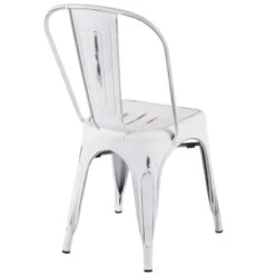 Oregon Vintage White Metal Dining Chair 9 Oregon Vintage White Metal Dining Chair -Furniture Store oregon vintage white metal dining chair 3