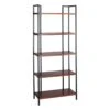 Parkview 5-Tier Metal & Wood Veneer Bookshelf