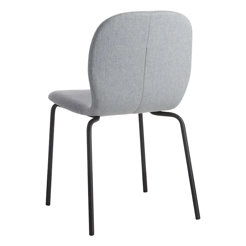 Preston Stackable Dining Chair, Light Grey 2 Preston Stackable Dining Chair, Light Grey - Image 2