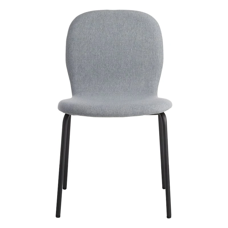 Preston Stackable Dining Chair, Light Grey 3 Preston Stackable Dining Chair, Light Grey - Image 3