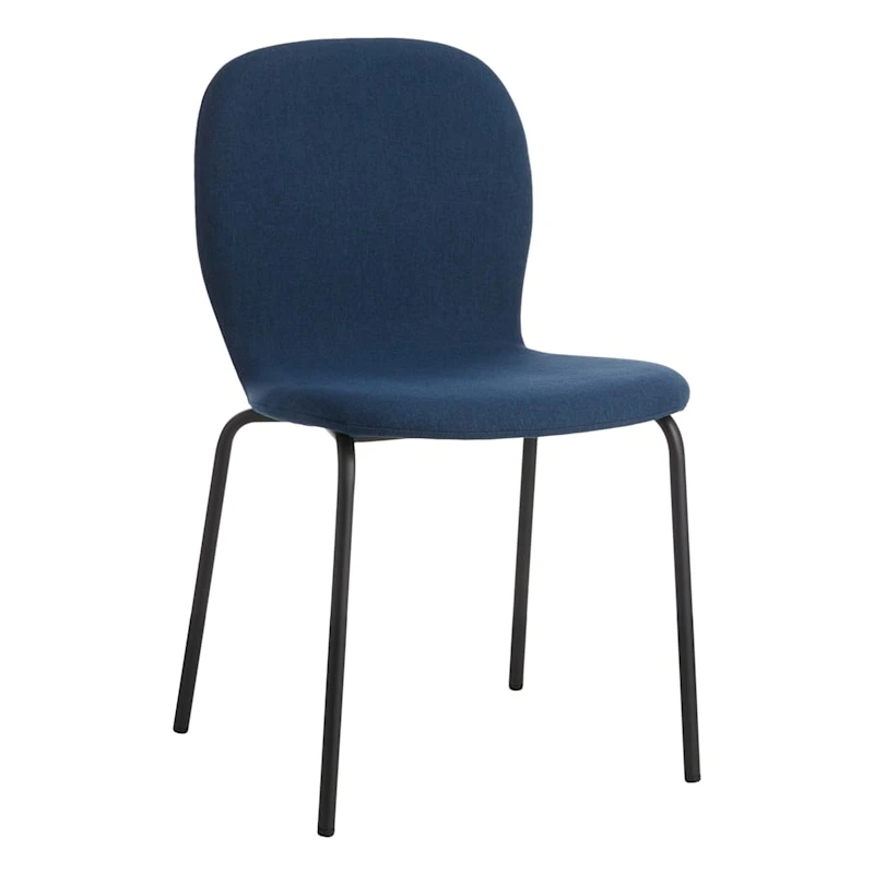 Preston Stackable Dining Chair, Navy Blue 1 Preston Stackable Dining Chair, Navy Blue