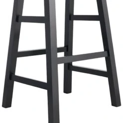 Providence Black Saddle Backless Barstool, 29" -Furniture Store providence black saddle backless barstool 29 2