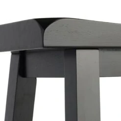 Providence Black Saddle Backless Barstool, 29" -Furniture Store providence black saddle backless barstool 29 3