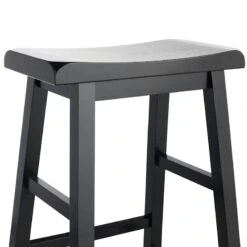 Providence Black Saddle Backless Barstool, 29" -Furniture Store providence black saddle backless barstool 29 4